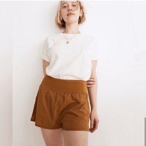 Madewell MDL Running Workout Active Shorts Antique Gold Liner Size XXS